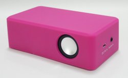 画像1: 置くだけスピーカー！ワイヤーレススピーカー（ピンク） 　iPhone 各種スマホ、iPod に対応!