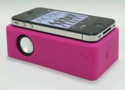 画像2: 置くだけスピーカー！ワイヤーレススピーカー（ピンク） 　iPhone 各種スマホ、iPod に対応!
