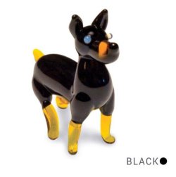 画像1: 犬 ドーベルマン Tynies 120 new Glass Figure　Dob - Doberman Dog