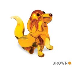 画像1: 犬 ゴールデンレトリバー Tynies 112 new Glass Figure　Ruf - Golden Retriever Dog