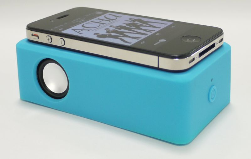 画像2: 置くだけスピーカー！ワイヤーレススピーカー（ブルー） 　iPhone、各種スマホ、iPod に対応!