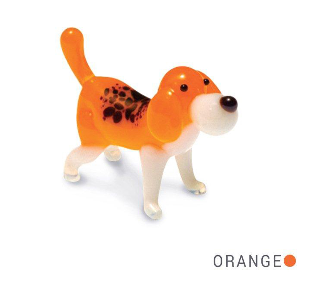 画像1: 犬 ビーグル Tynies 116 Glass Figure　Puc - Beagle Dog